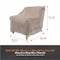 Modern Leisure Garrison Patio Lounge/Club Chair Cover, Waterproof, 35 in. L x 38 in. W x 31 in. H, Sandstone 3103 - alternate 4